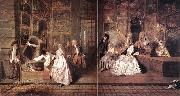 WATTEAU, Antoine L Enseigne de Gersaint oil painting reproduction